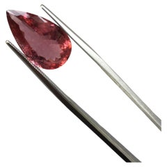 6.18 Carat Pink Tourmaline Pear Cut for High Jewelry 