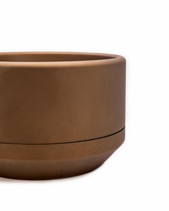 618 Planter Extra Large in CNC Milled, Spun and Ceramic Coated Aluminum