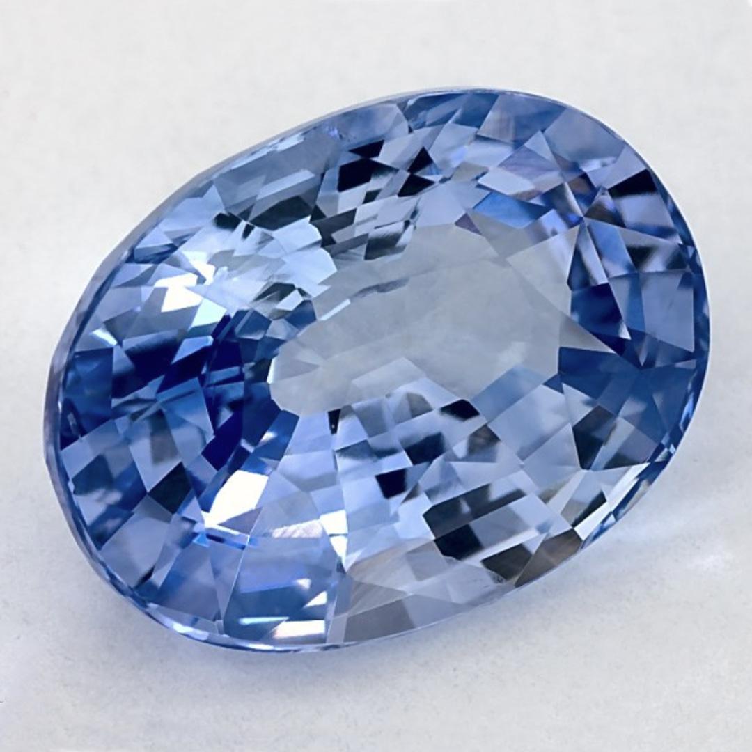 Oval Cut 6.19 Ct Blue Sapphire Oval Loose Gemstone For Sale