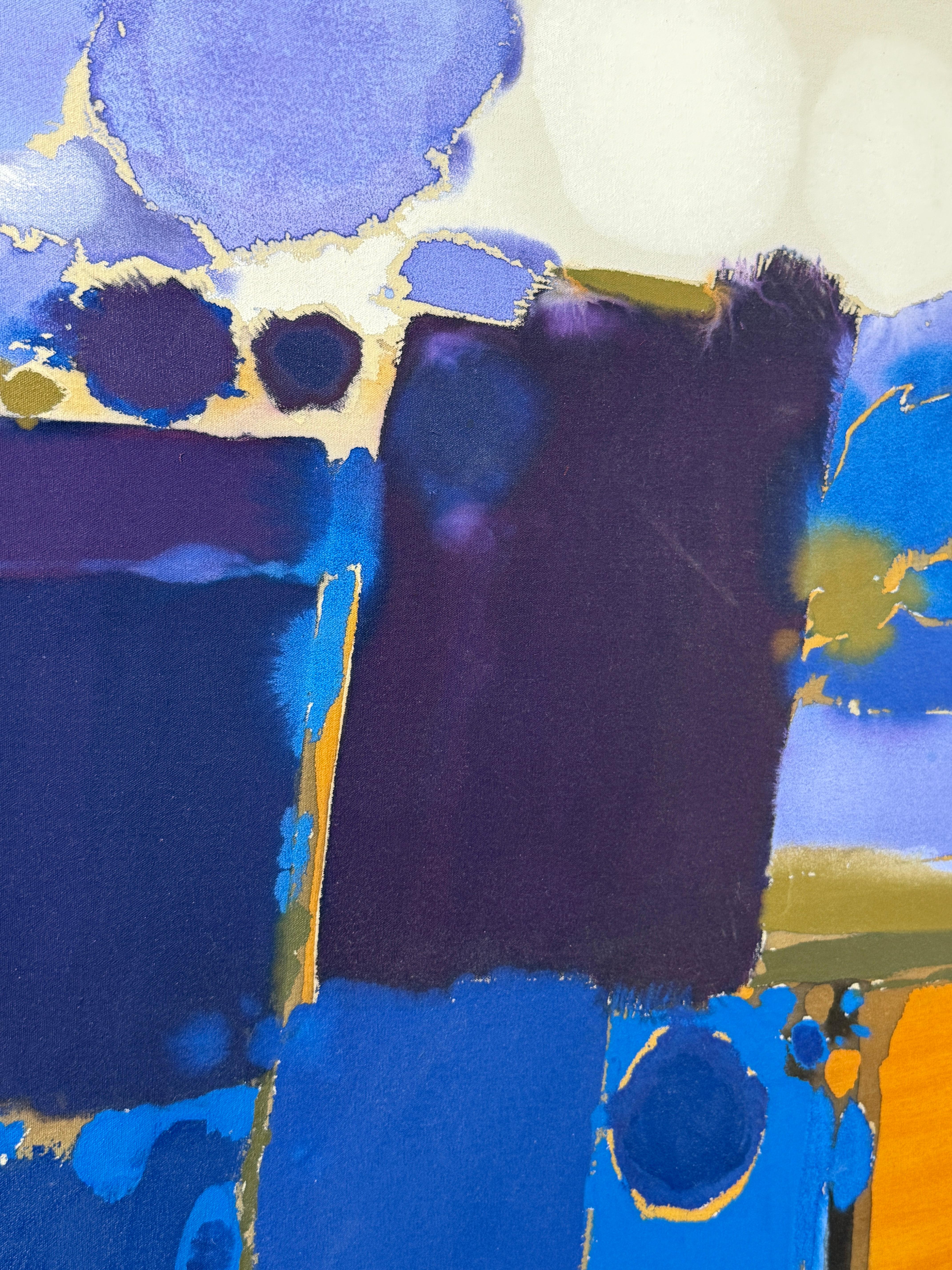 61x51 Peinture acrylique abstraite originale du milieu du siècle par Ray Frost Fleming en vente 3