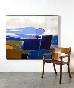 61x51 Original Mid Century Modern Abstract Acrylic Painting by Ray Frost Fleming