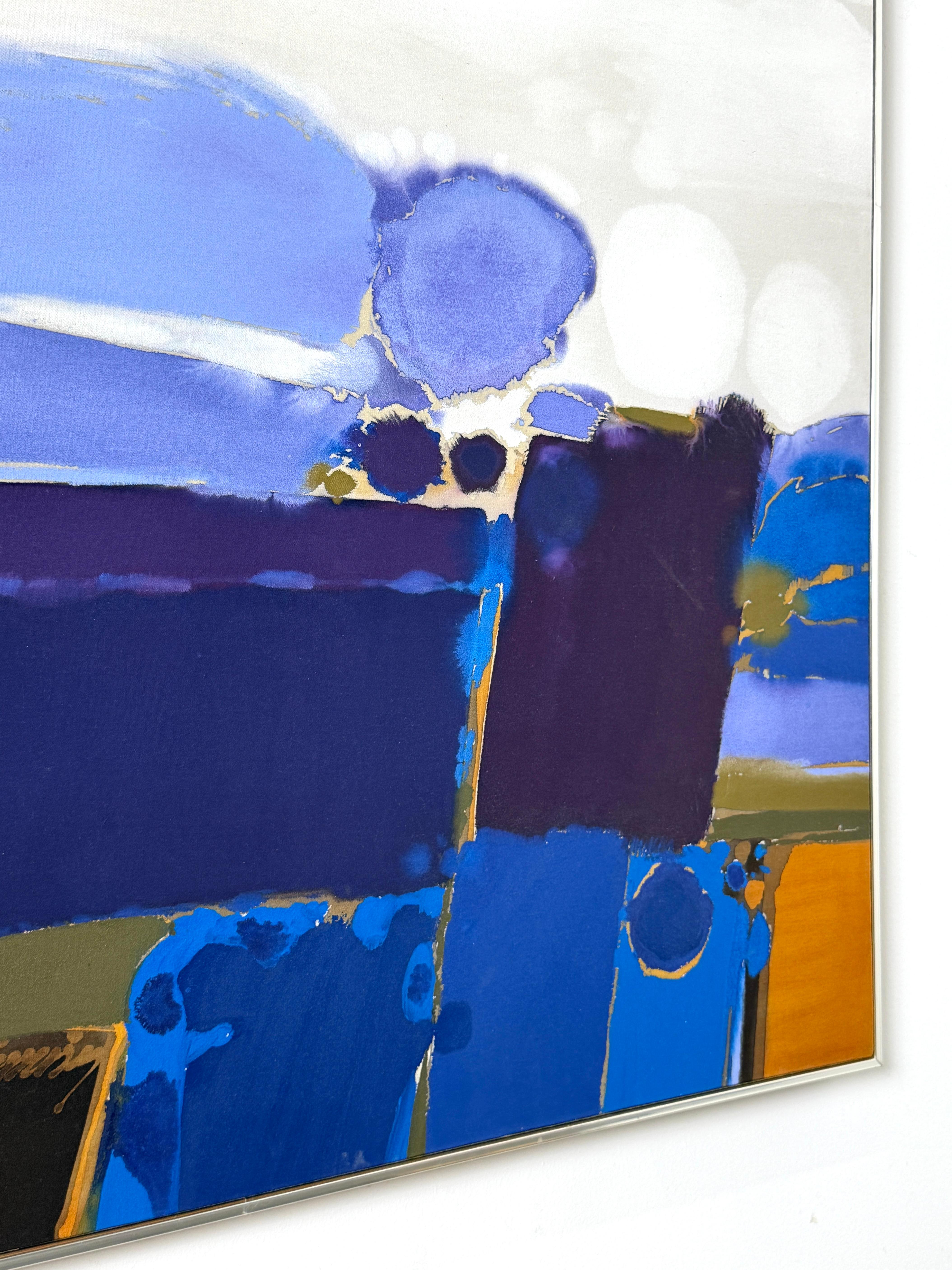 61x51 Peinture acrylique abstraite originale du milieu du siècle par Ray Frost Fleming en vente 1