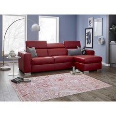 6'1"x8'10" Coral Pink Angora Oushak Wool Hand Knotted Oriental Rug