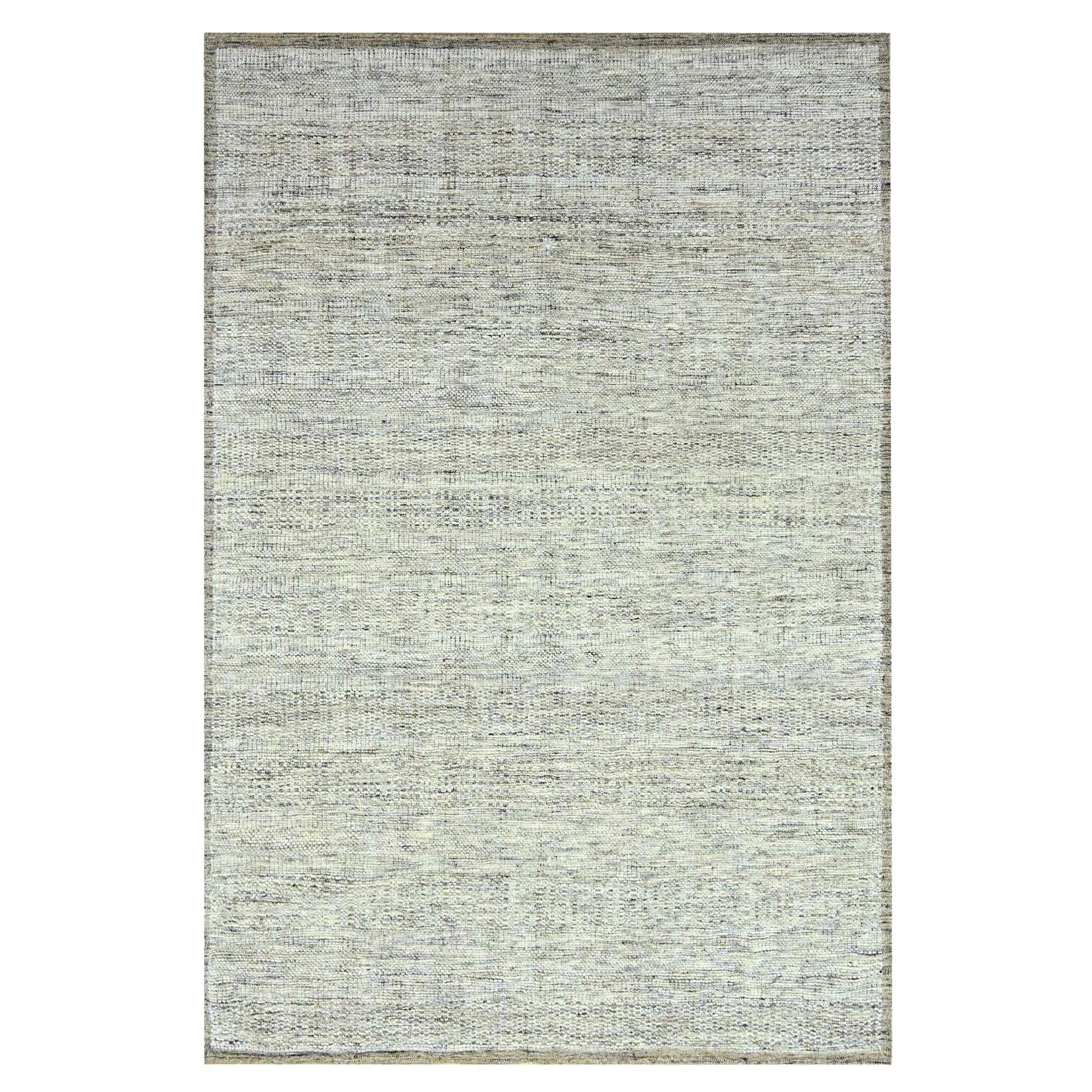 6
1 "x9
 Braun Hand geknüpft Distressed Gras Design Reine Wolle Orientteppich