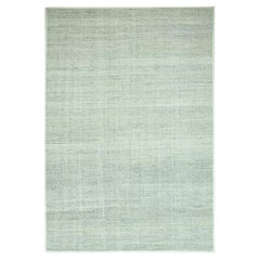 6
1"x9
Gray Hand Knotted Pure Wool Oxidized and Distressed Grass Design Rug