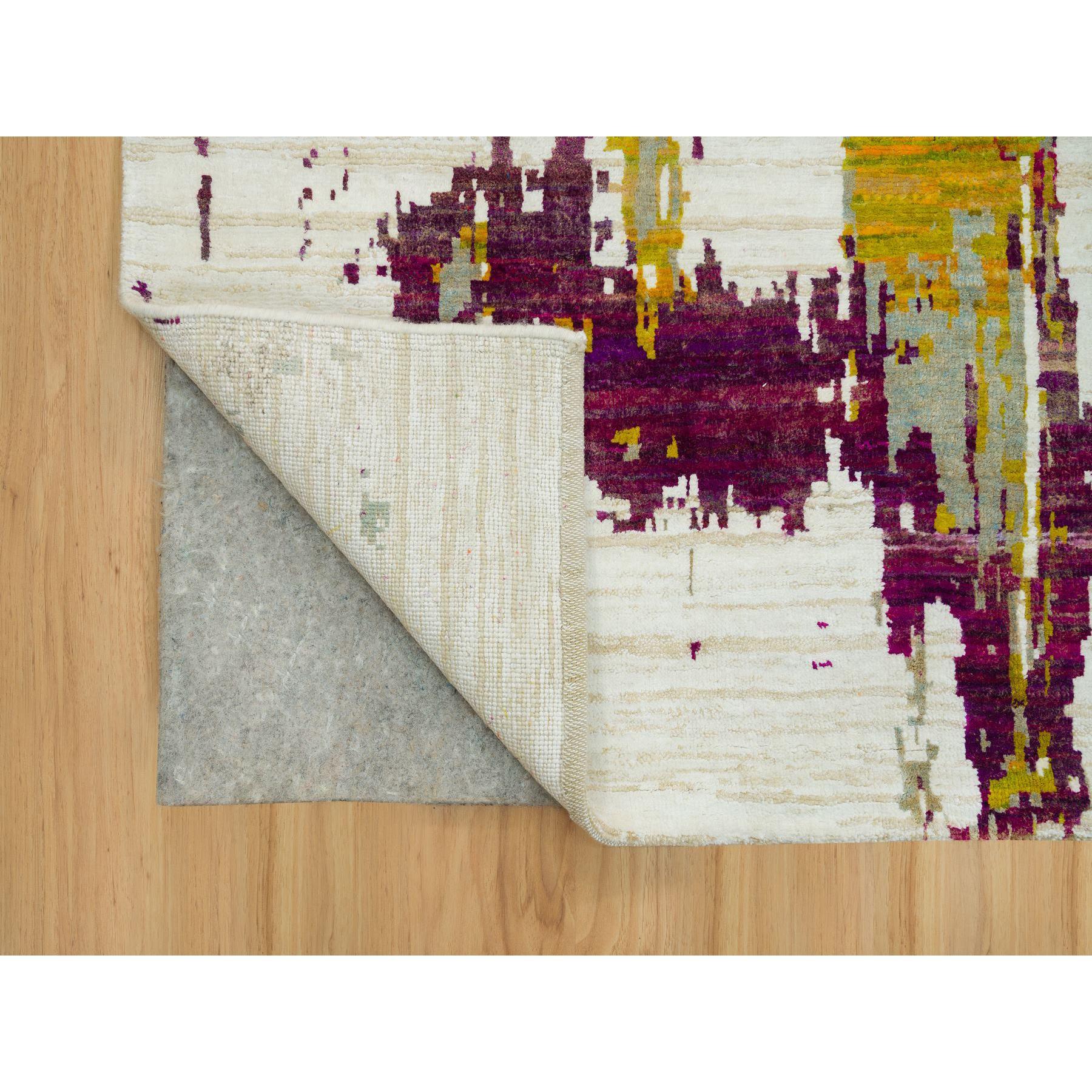 Indien Tapis en laine et soie 6'1 