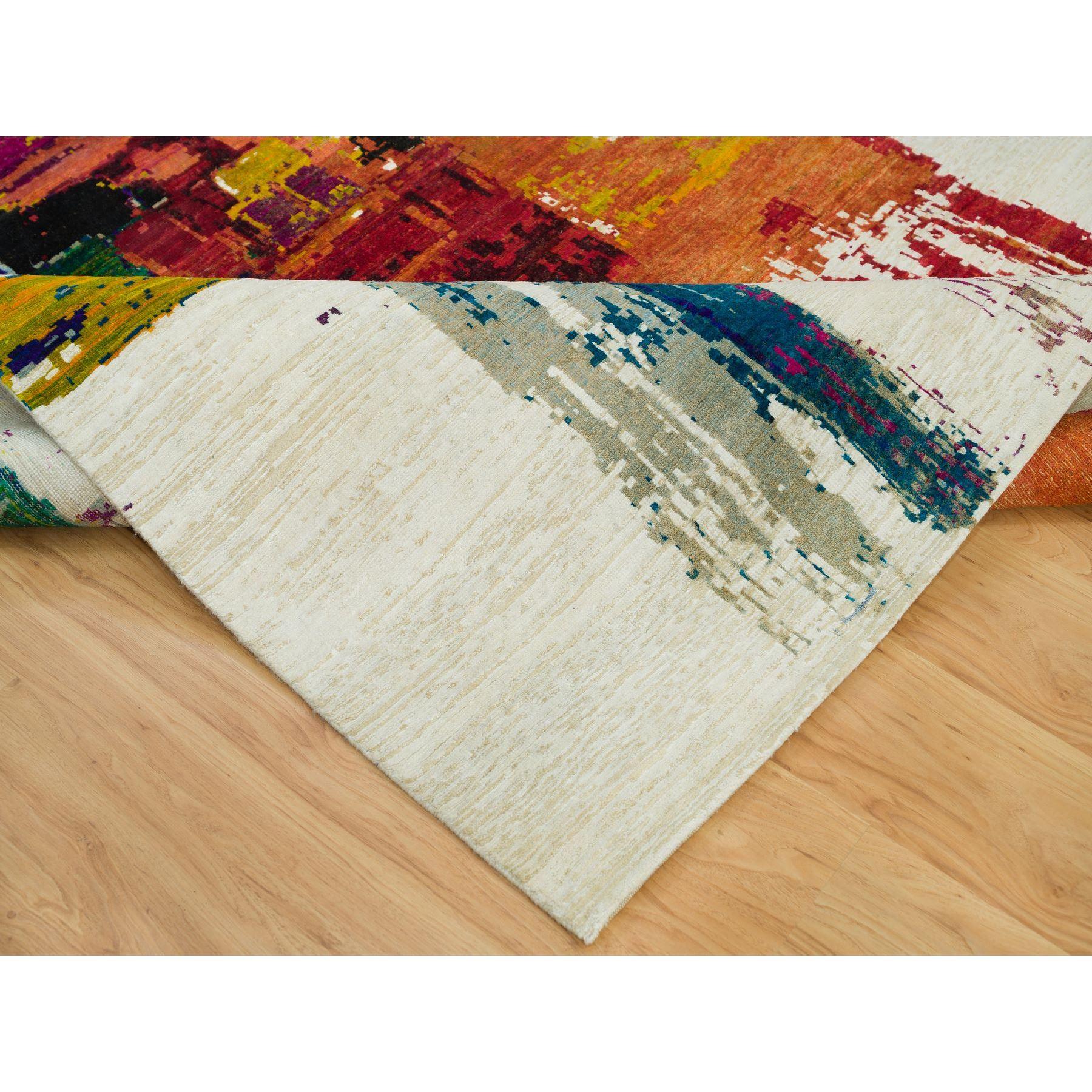 Tapis en laine et soie 6'1 