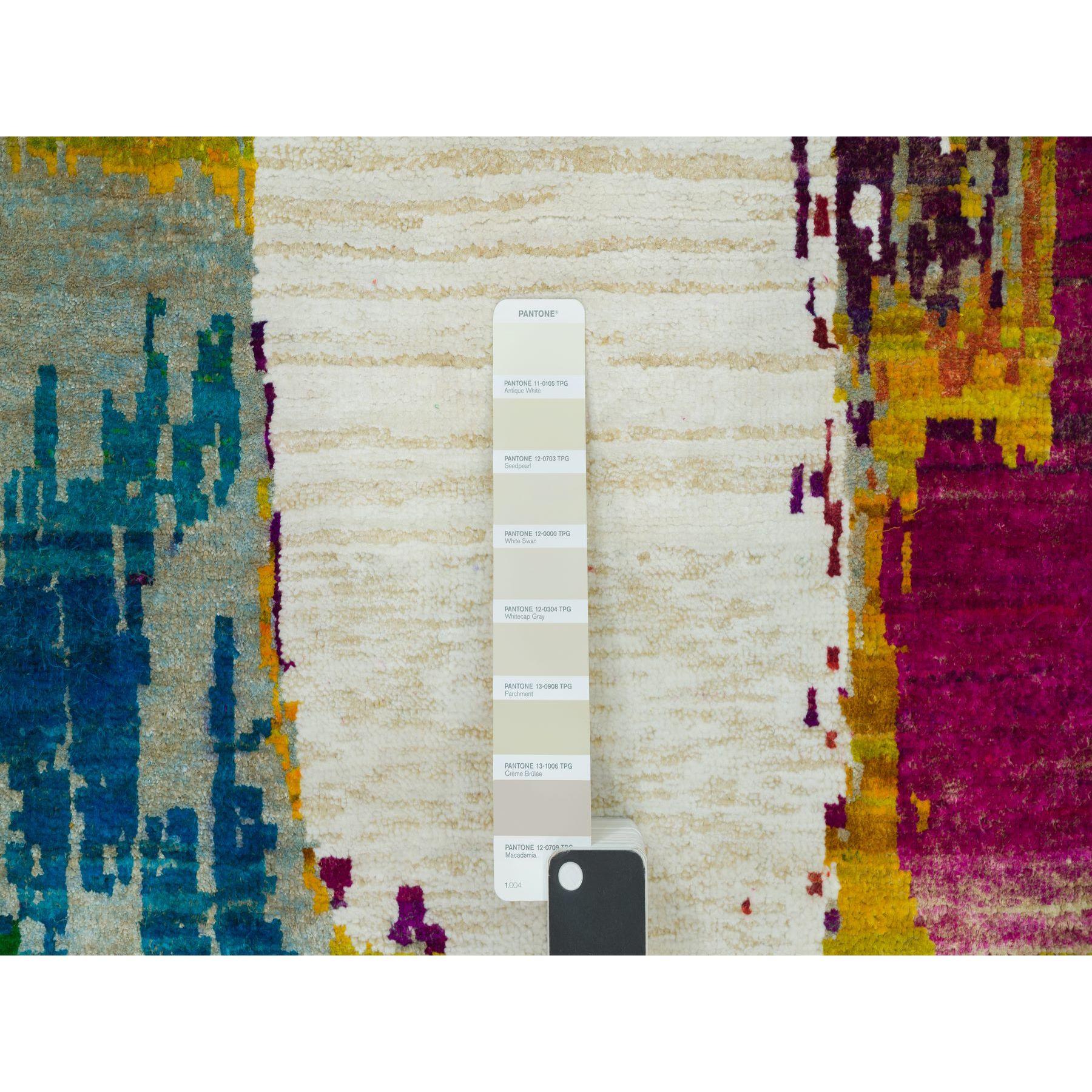 XXIe siècle et contemporain Tapis en laine et soie 6'1 