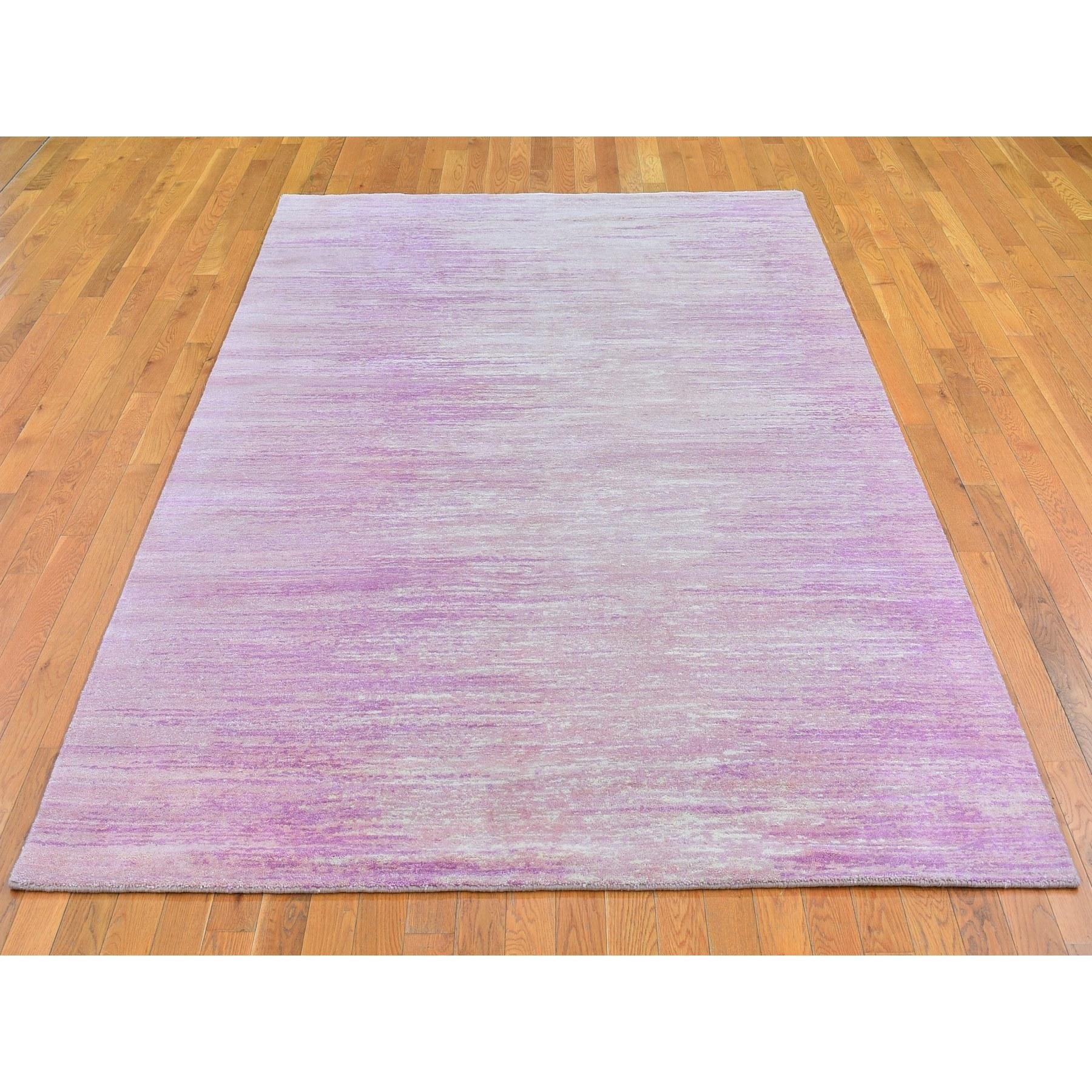 Moderno Tappeto rosa 6'1 