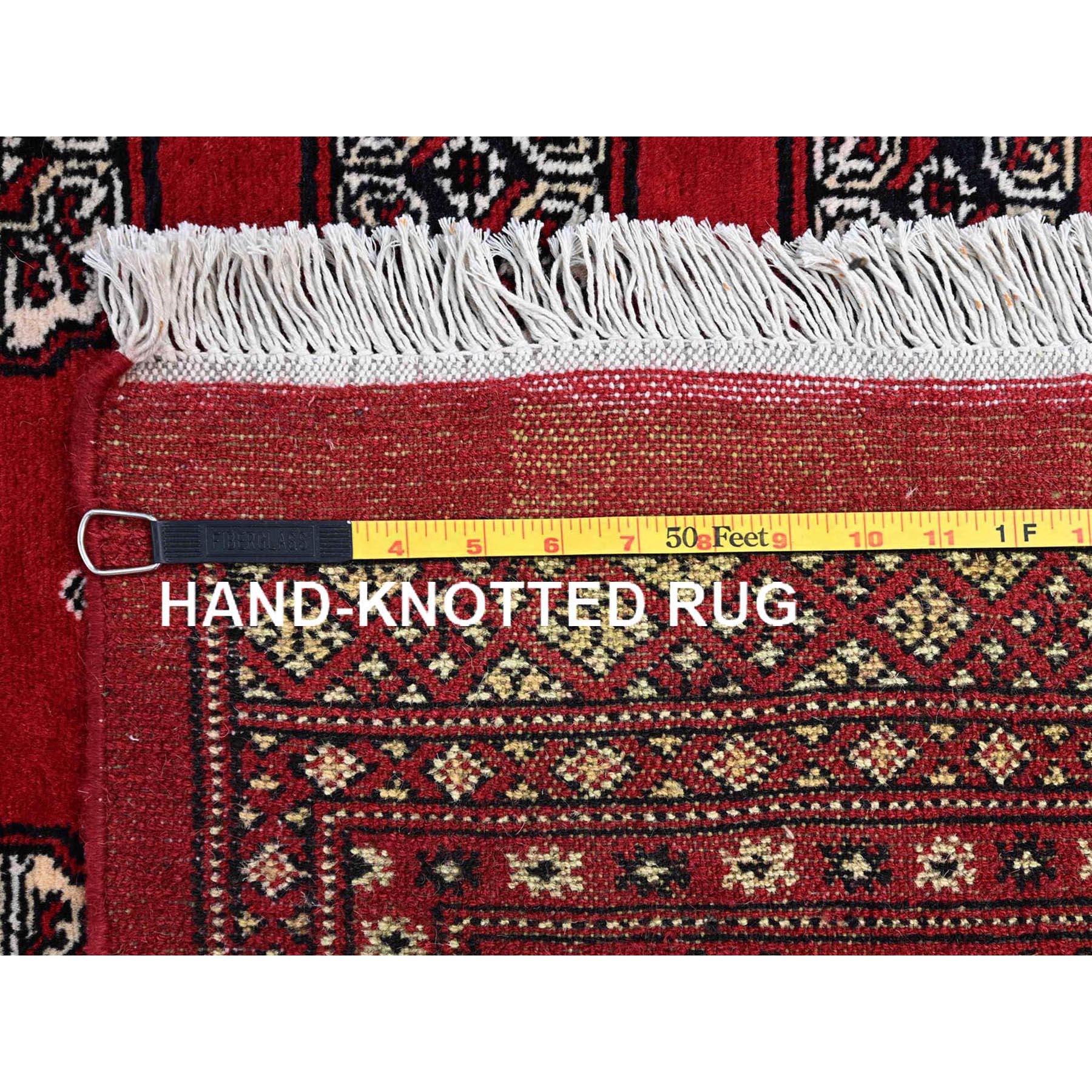 Tappeto orientale annodato a mano in lana Bokara Red Princess 6'1 