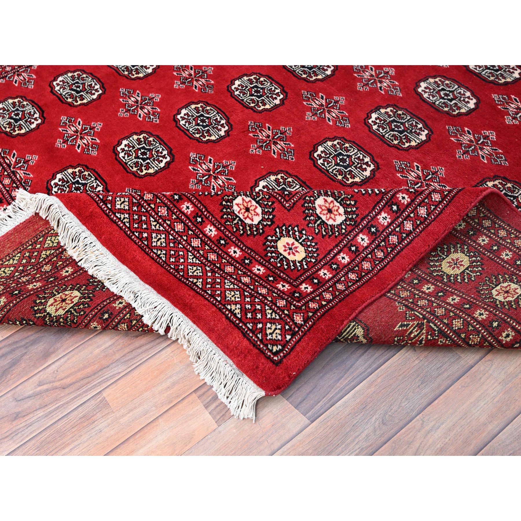 Tappeto orientale annodato a mano in lana Bokara Red Princess 6'1 