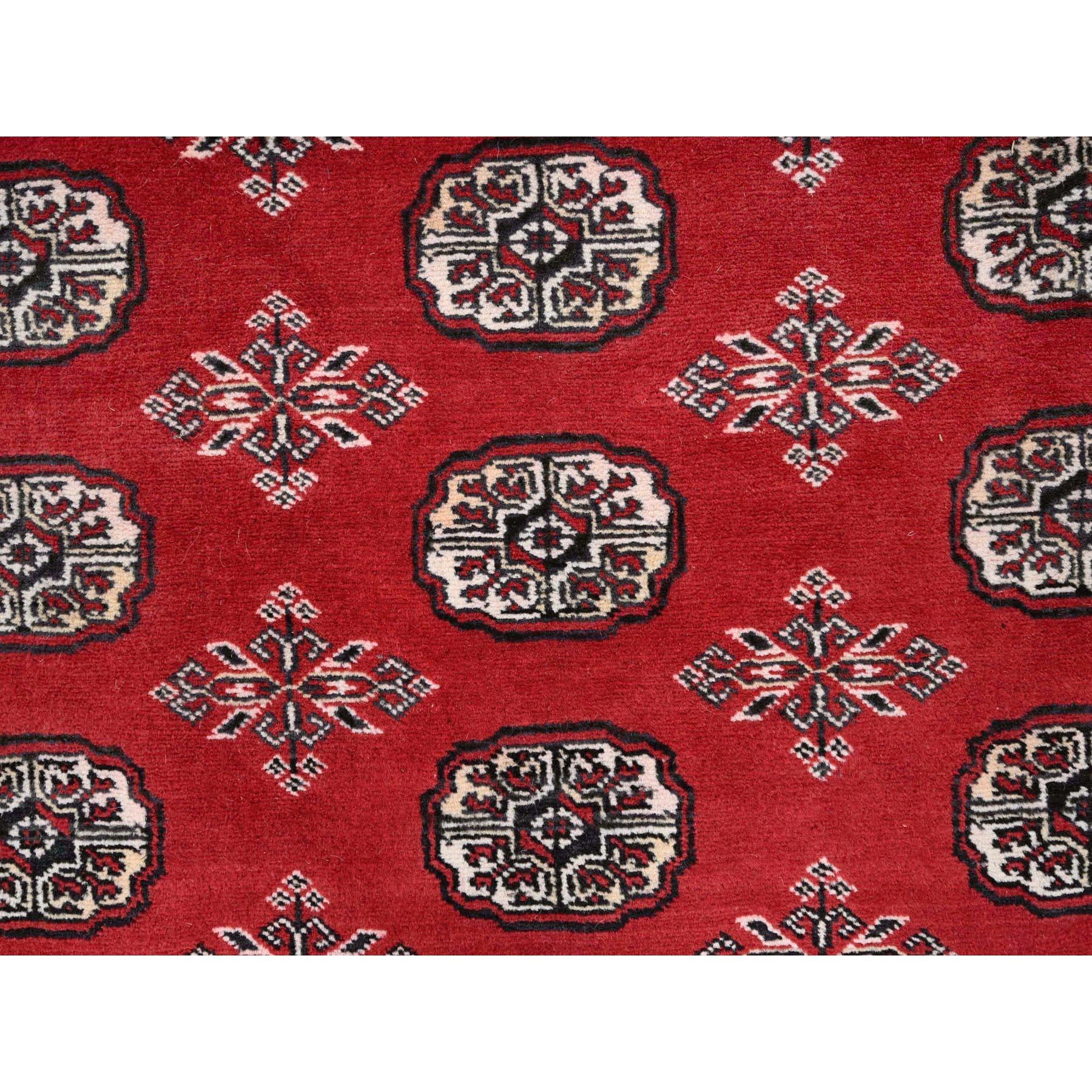 Lana Tappeto orientale annodato a mano in lana Bokara Red Princess 6'1 