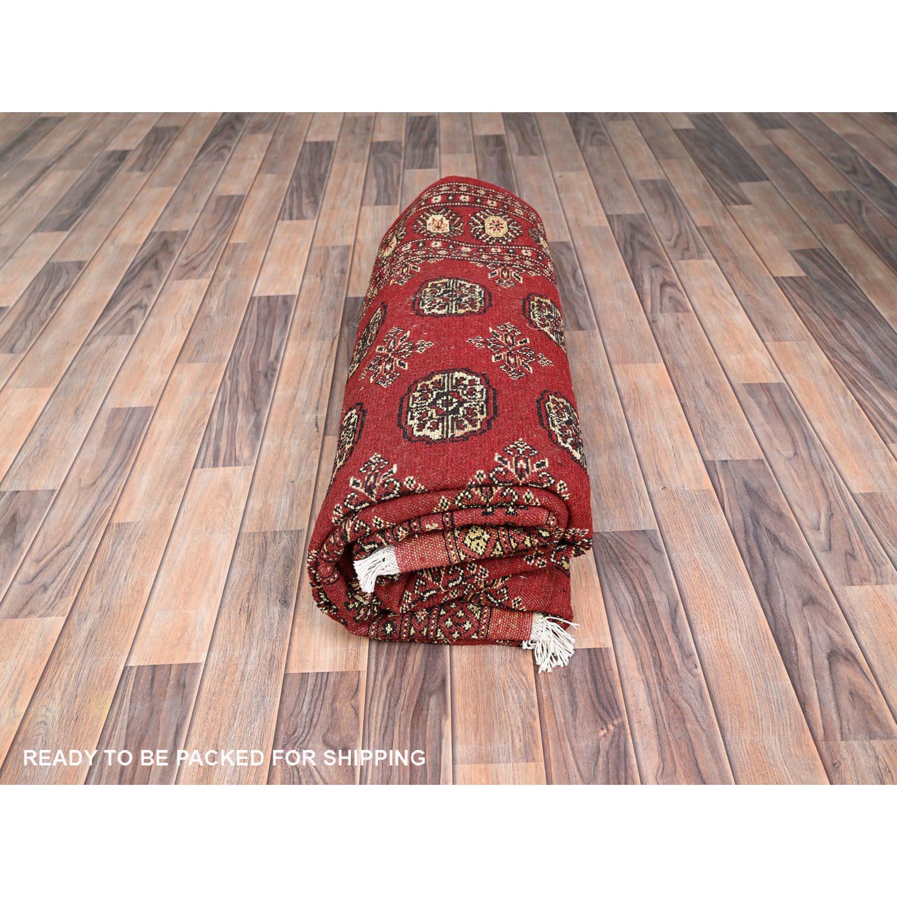 Tappeto orientale annodato a mano in lana Bokara Red Princess 6'1 