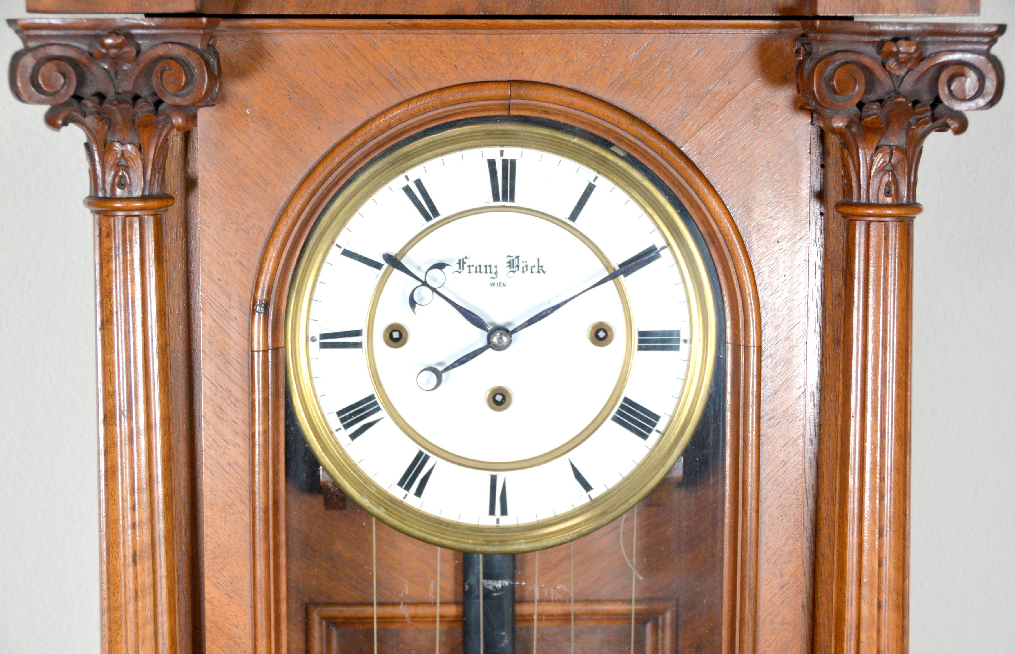 grandfather style wall clock