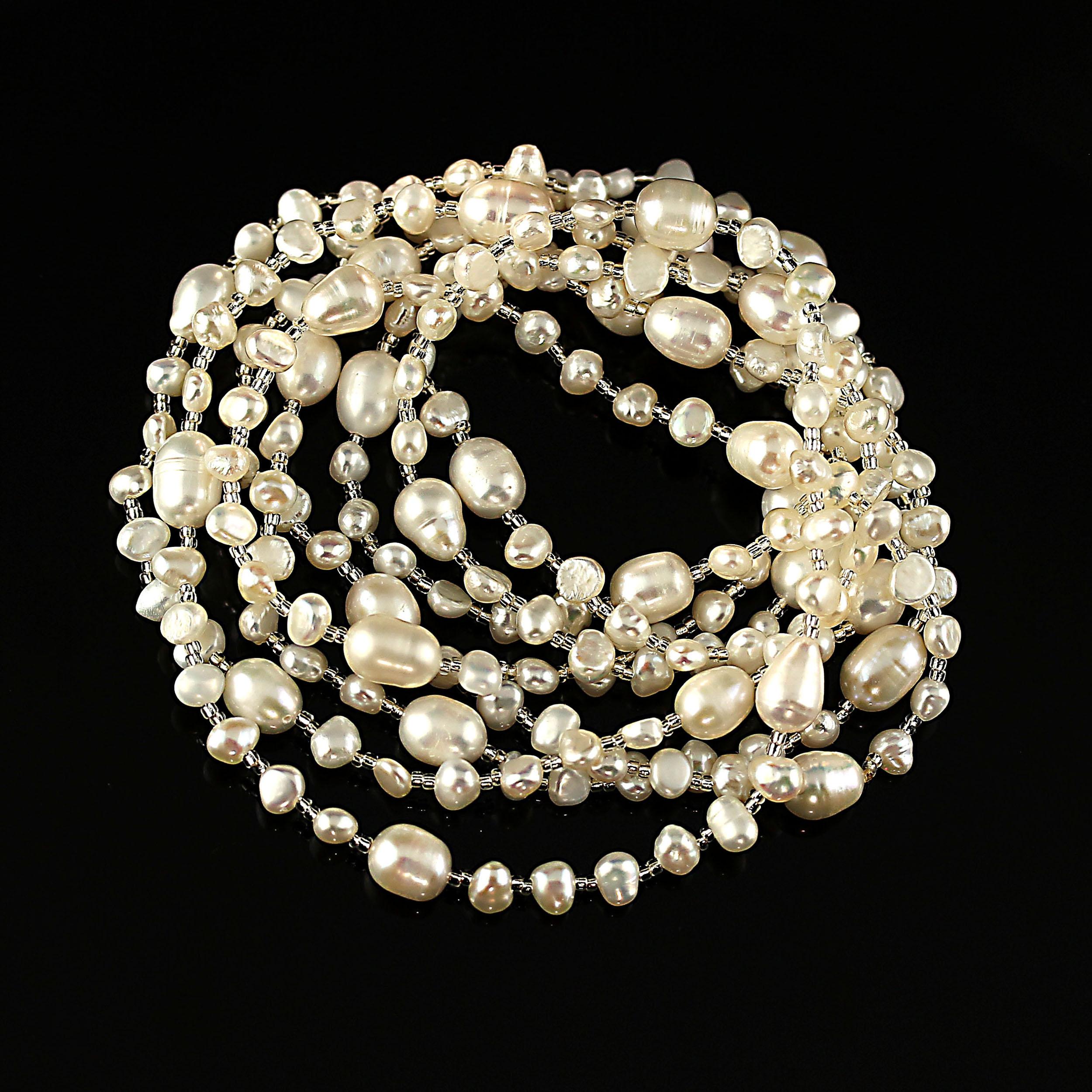Artisan Continuous Strand Freshwater Pearl Necklace