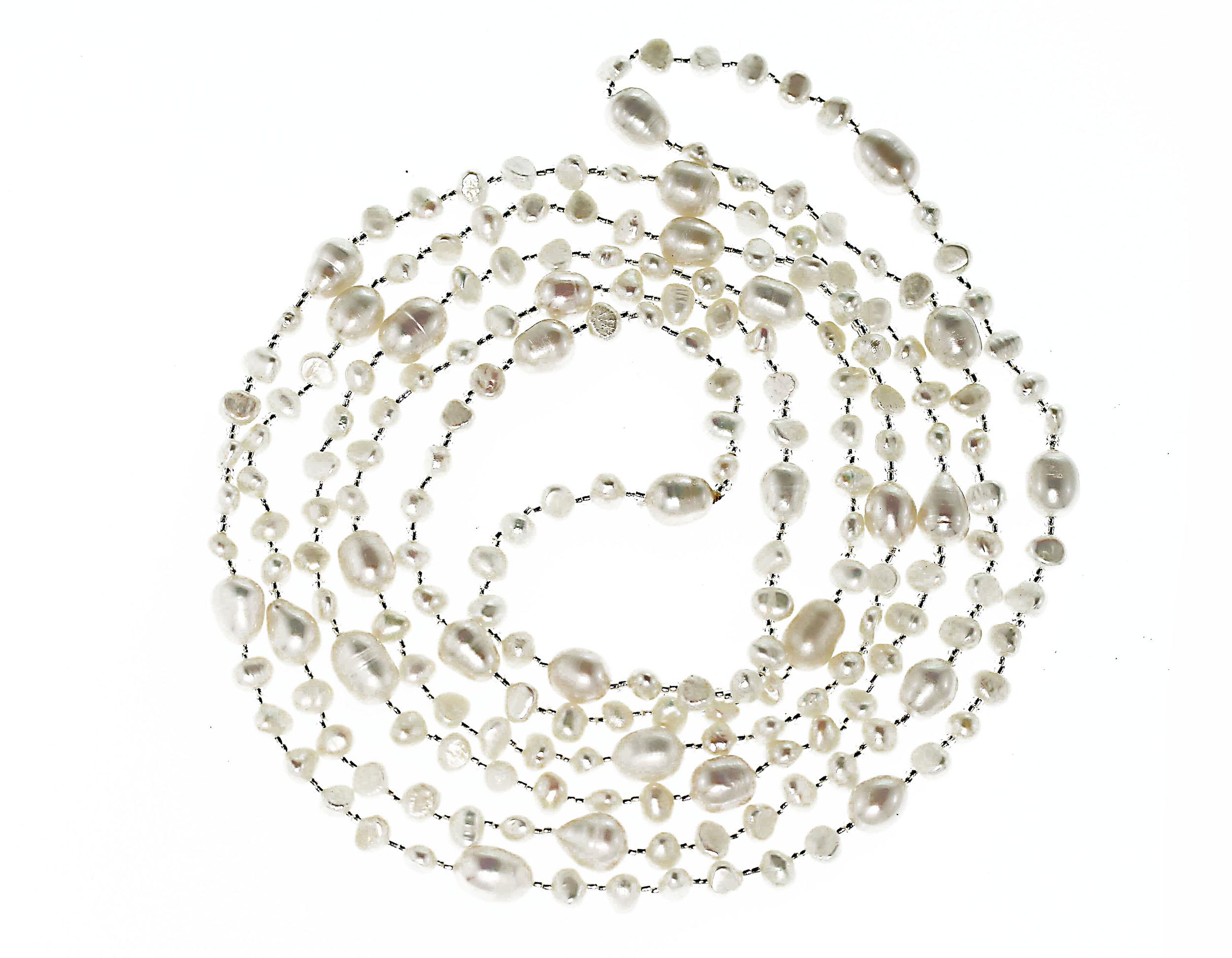 Continuous Strand Freshwater Pearl Necklace 1