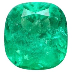 Smeraldo colombiano verde brillante da 6,20 carati - Pietra di nascita di maggio con taglio a cuscino Muzo