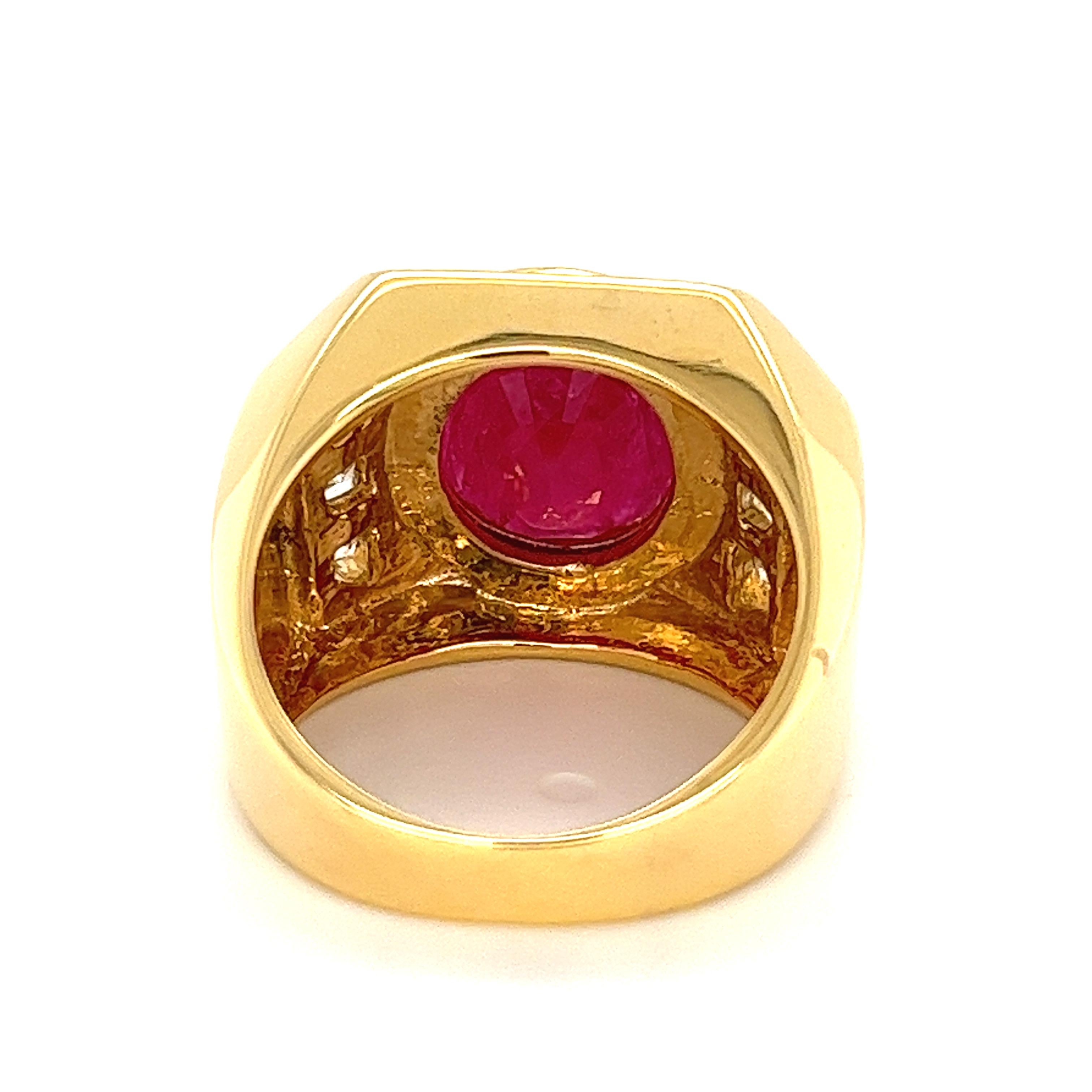 antique mens ruby ring