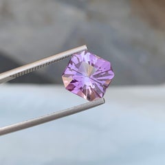 6.20 Carat Natural Loose Amethyst Octagon Shape Gem For Jewellery Making