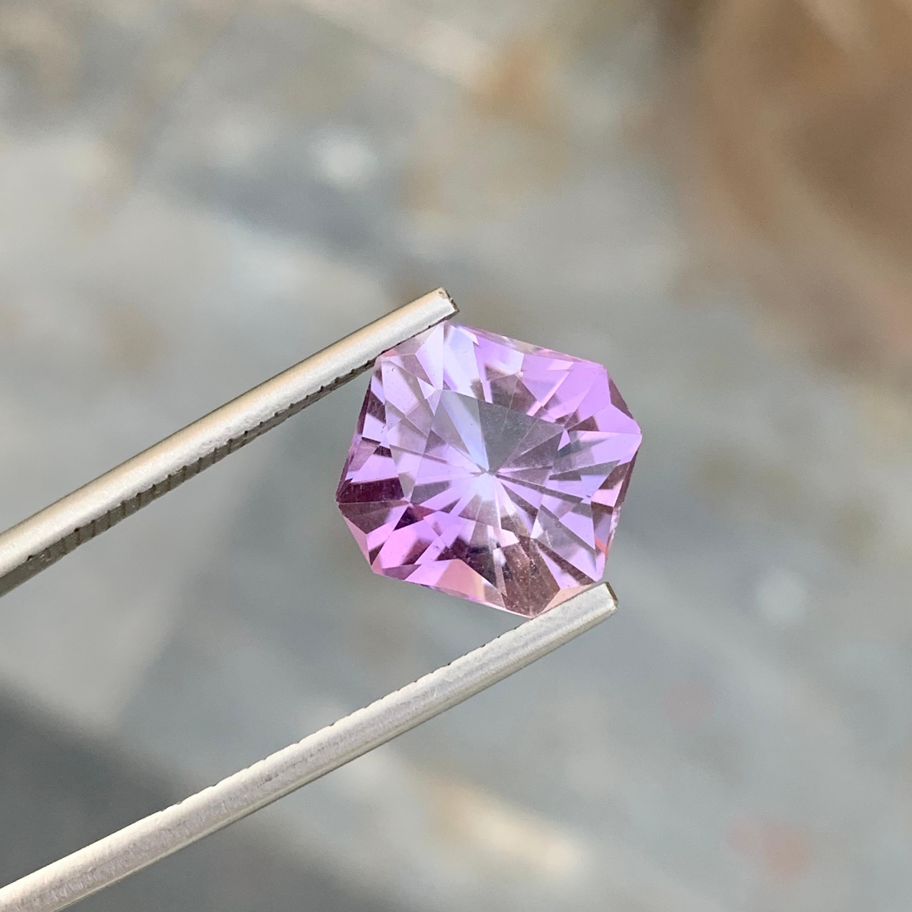 6.20 Karat Natürlicher loser Amethyst Achteckform Edelstein für Schmuckherstellung im Zustand „Neu“ im Angebot in Peshawar, PK