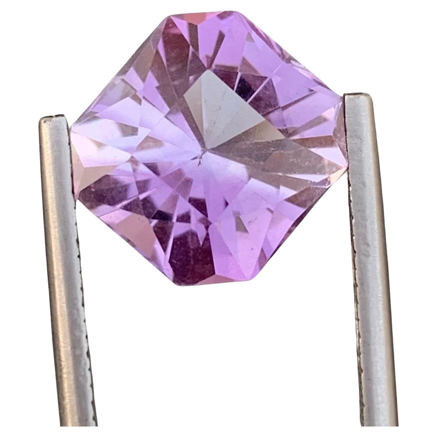 6.20 Carat Natural Loose Amethyst Octagon Shape Gem For Jewellery Making