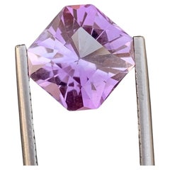 Améthyste naturelle non sertie de 6.20 carats de forme octogonale pour la fabrication de bijoux 
