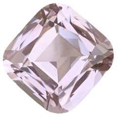 6.20 Carat Natural Loose Pale Pink Kunzite Cushion Shape Gem For Jewellery