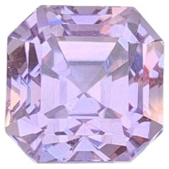 6.20 Carat Natural Loose Pink Kunzite Stone Asscher Cut Afghan Gemstone