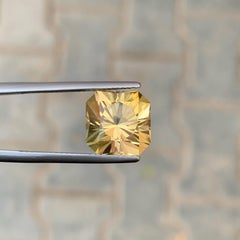 6,20 Karat Natürlicher Loser Gelber Goldener Citrin Fancy Cut Brasilianischer Edelstein