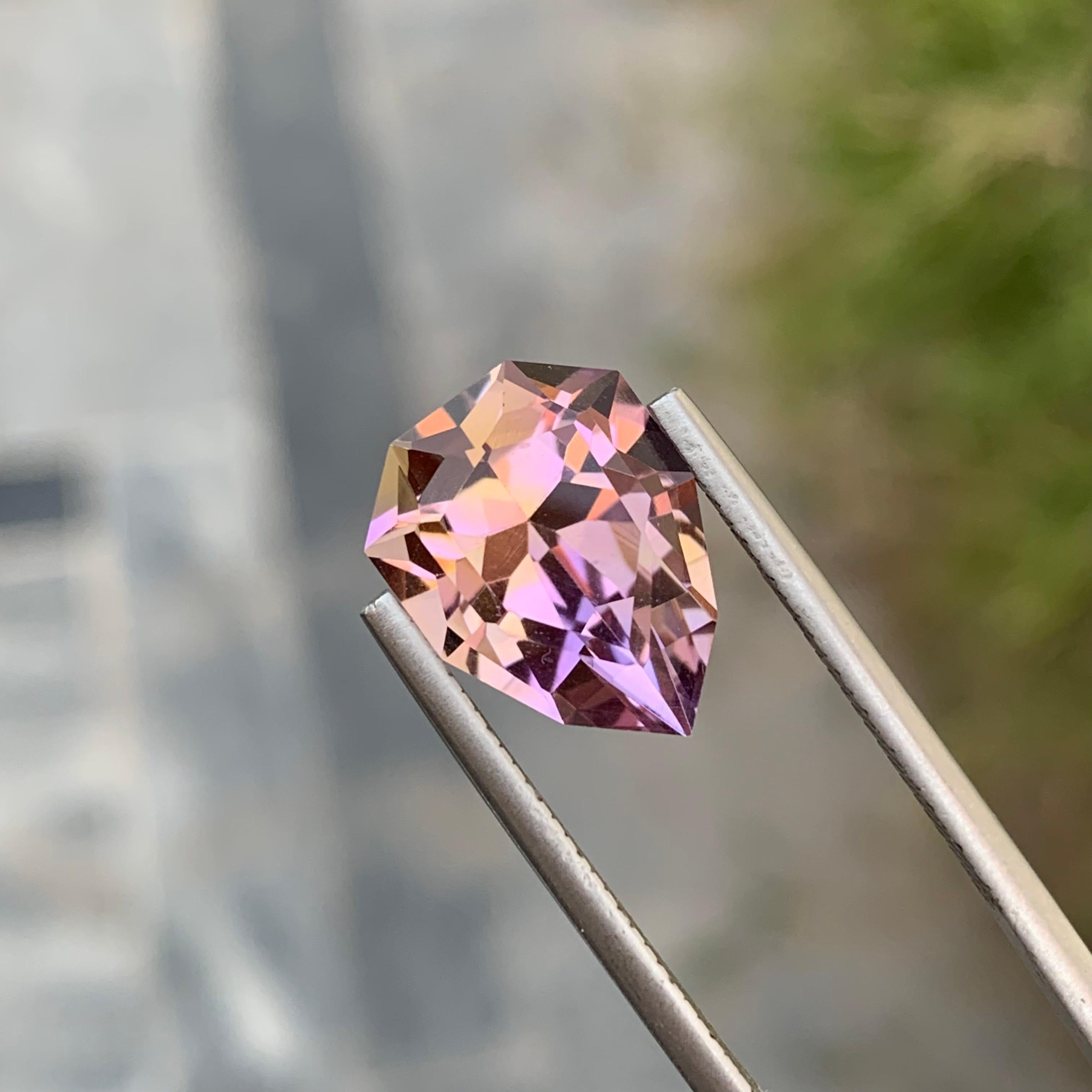 6.20 Carats Natural Loose Pear Shape Ametrine Gem For Jewellery Making  In New Condition For Sale In Peshawar, PK