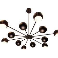 Modern Supernova Chandelier in Oil-Rubbed Bronze by Blueprint Lighting