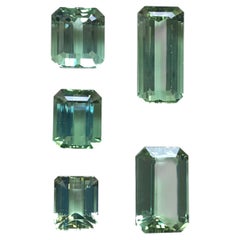 62.02 carati di tormalina verde taglio ottagonale Pietra naturale di prima qualità