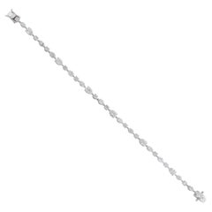6,20ct Diamant-Tennis-Armband für Frauen 18k Weißgold Hochzeit Schmuck Geschenk