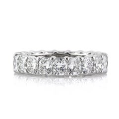 6.20ct Radiant Cut Diamond Eternity Band in Platinum