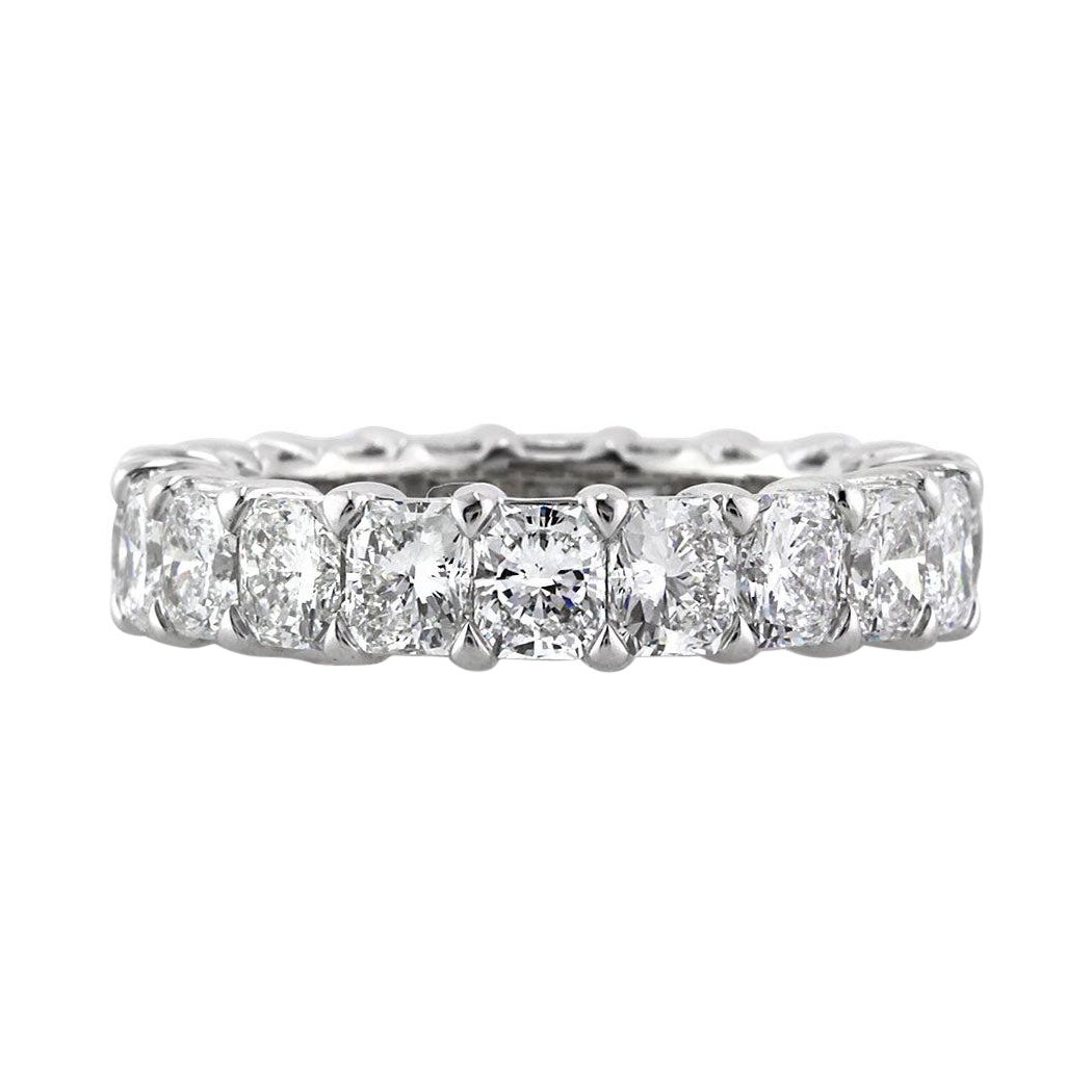 6.20ct Radiant Cut Diamond Eternity Band in Platinum