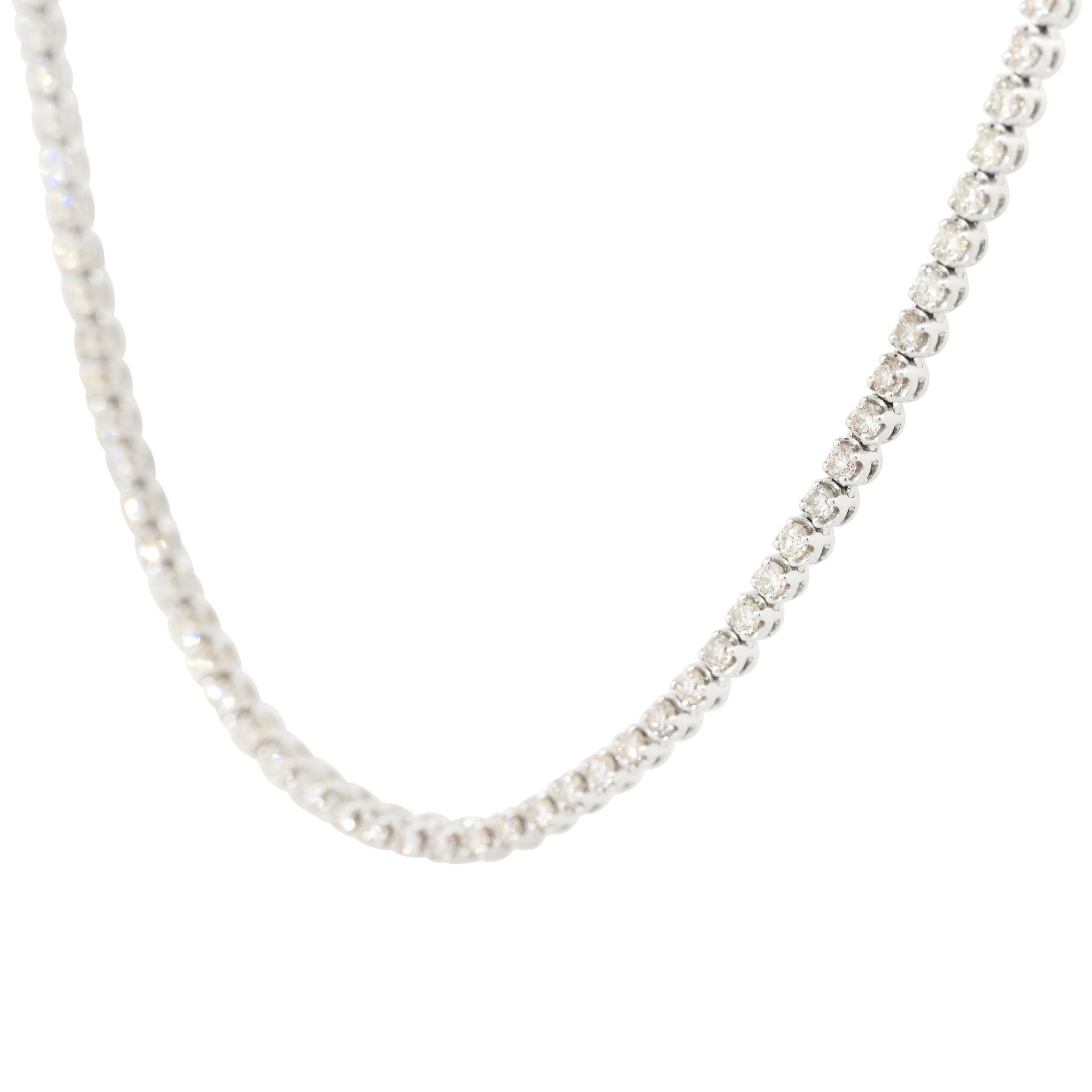 single layer diamond necklace