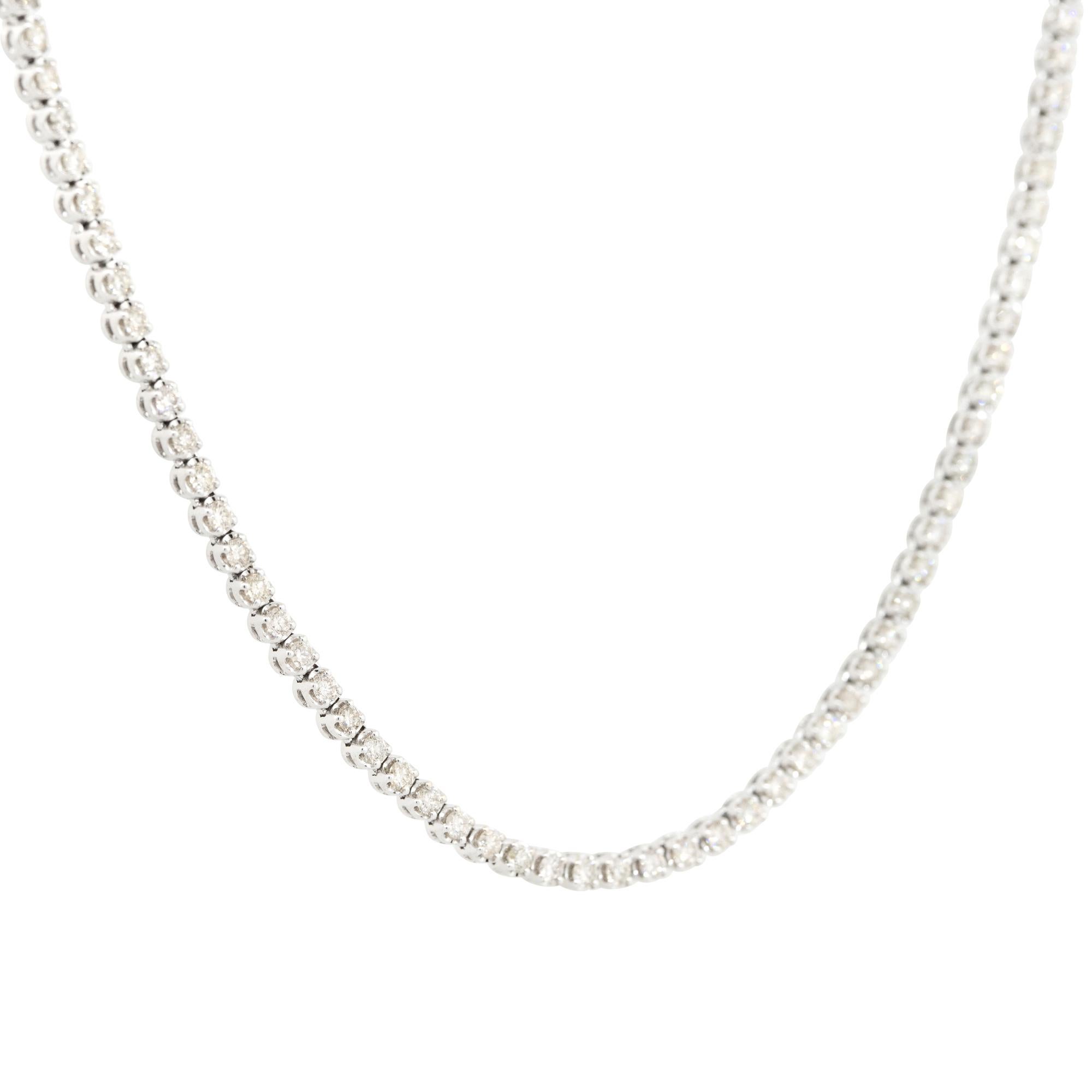 single layer diamond necklace