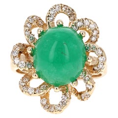 Emerald Cluster Rings