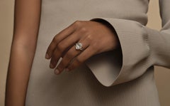 6.24 Carat Oval Statement Brilliant  VVS Flawless-Level Presence Diamond Ring