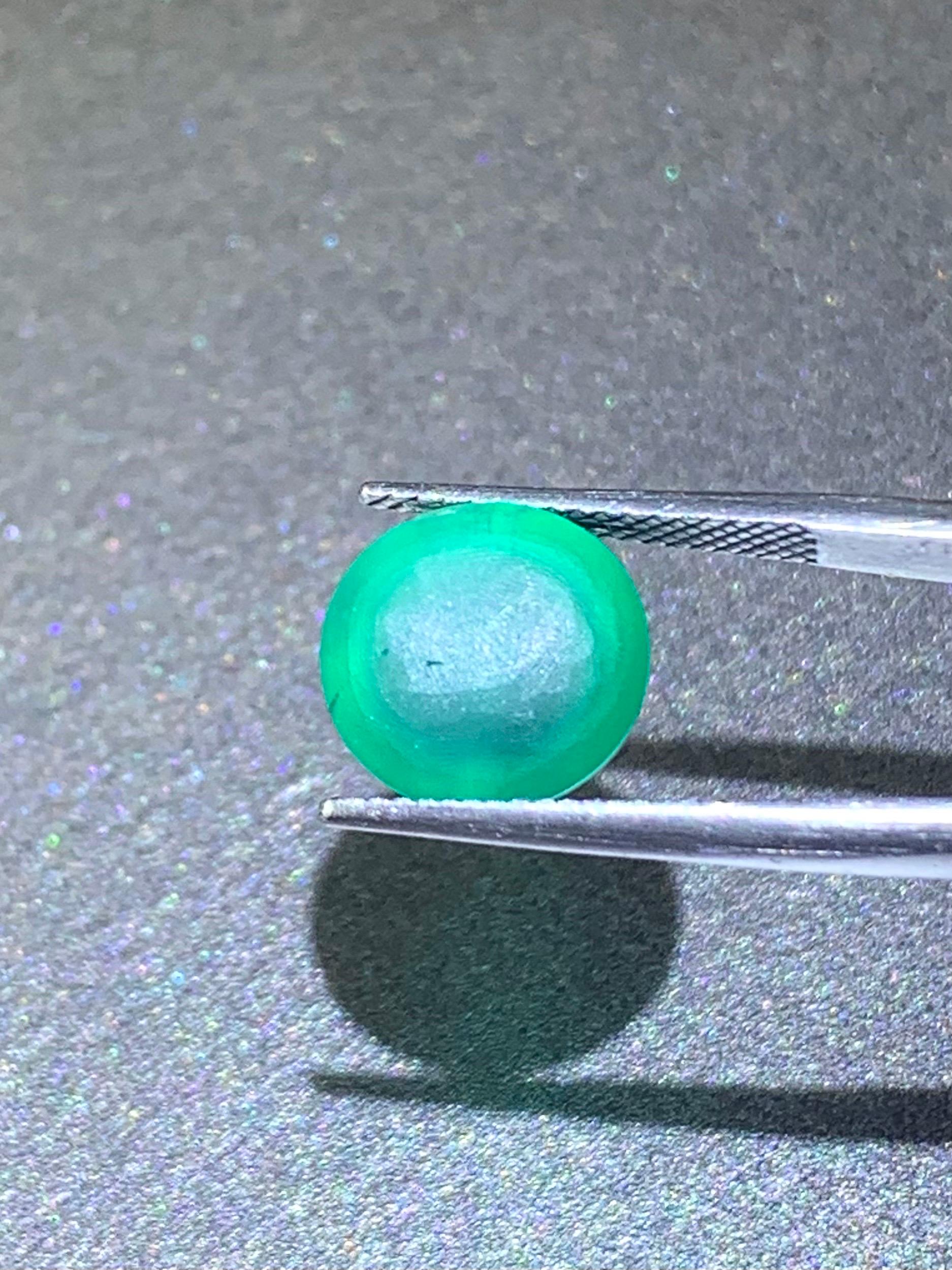 6,24 Karat GIA-Zertifikat Natürlicher Smaragd Cat'Eye Edelstein im Angebot 2