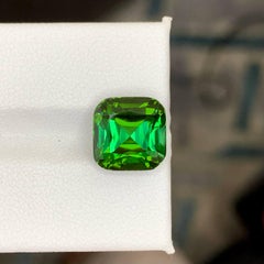 6,25 Karat Natürlicher loser grüner bläulicher Turmalin Cushion-Schliff Afghanischer Edelstein