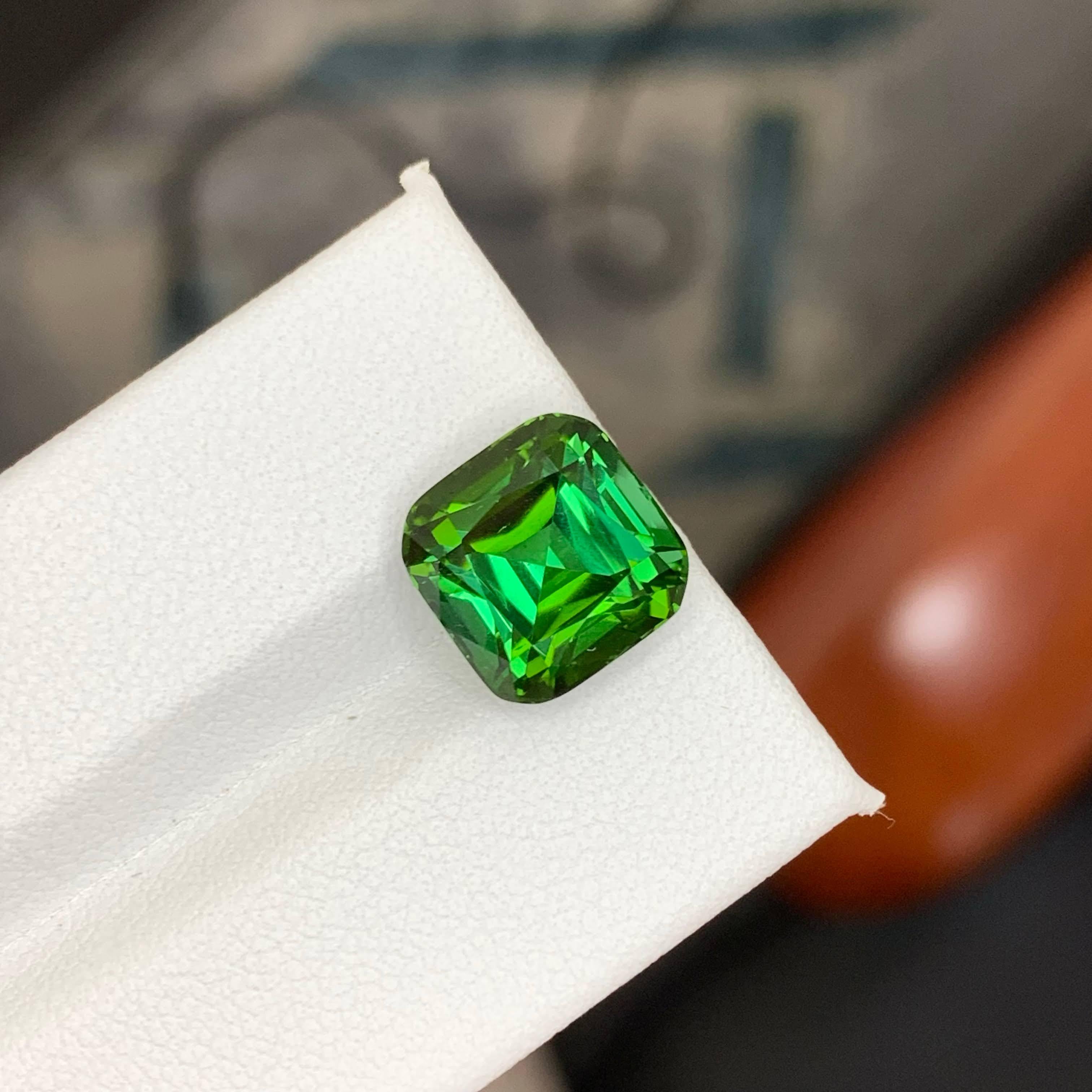 da uomo o donna 6,25 Carati di tormalina verde bluastra sciolta naturale con taglio a cuscino Gemma afgana in vendita