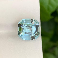 6,25 Karat Natürlicher loser hellblauer Aquamarin im Kissenschliff Pakistanischer Edelstein