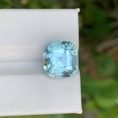 6.25 Karat Natürlicher loser hellblauer Aquamarin im Kissenschliff Pakistanischer Edelstein