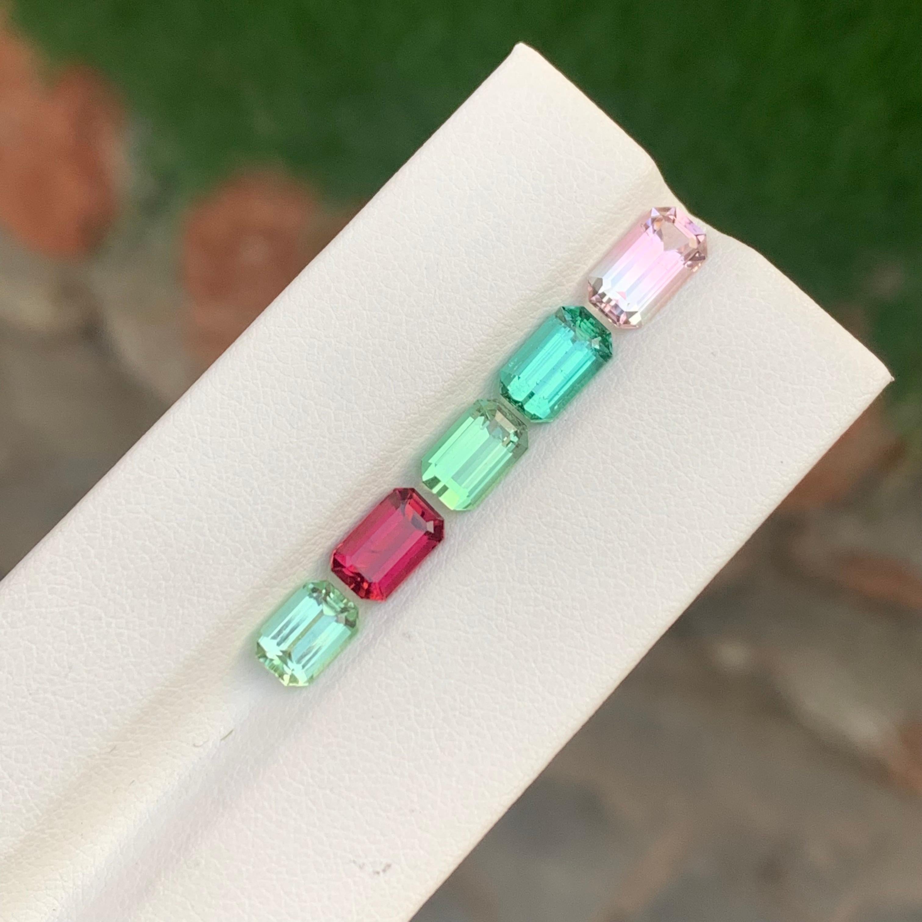 Tourmaline naturelle non sertie de 6,25 carats, pierre précieuse pour bijoux en vente 4