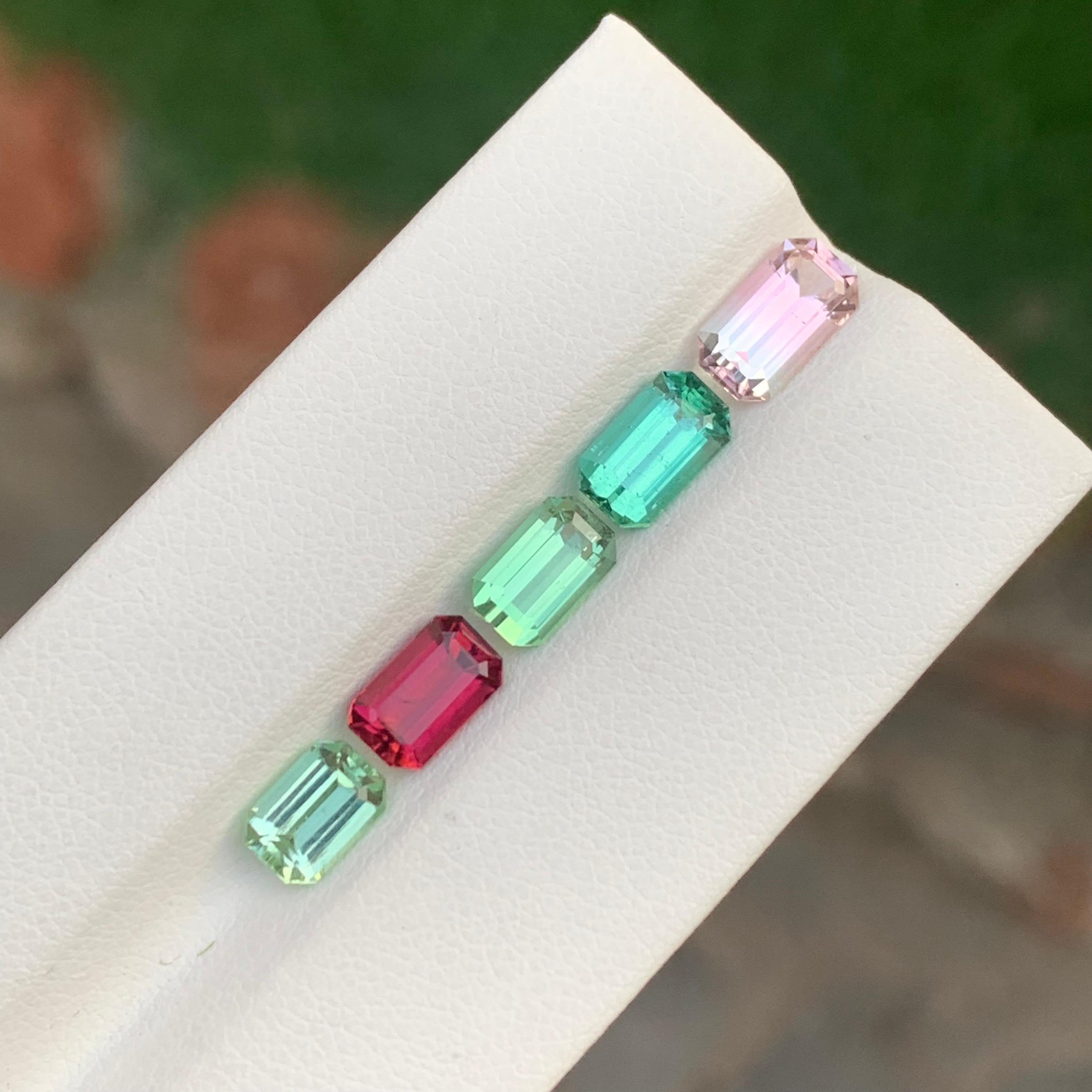 Tourmaline naturelle non sertie de 6,25 carats, pierre précieuse pour bijoux en vente 5