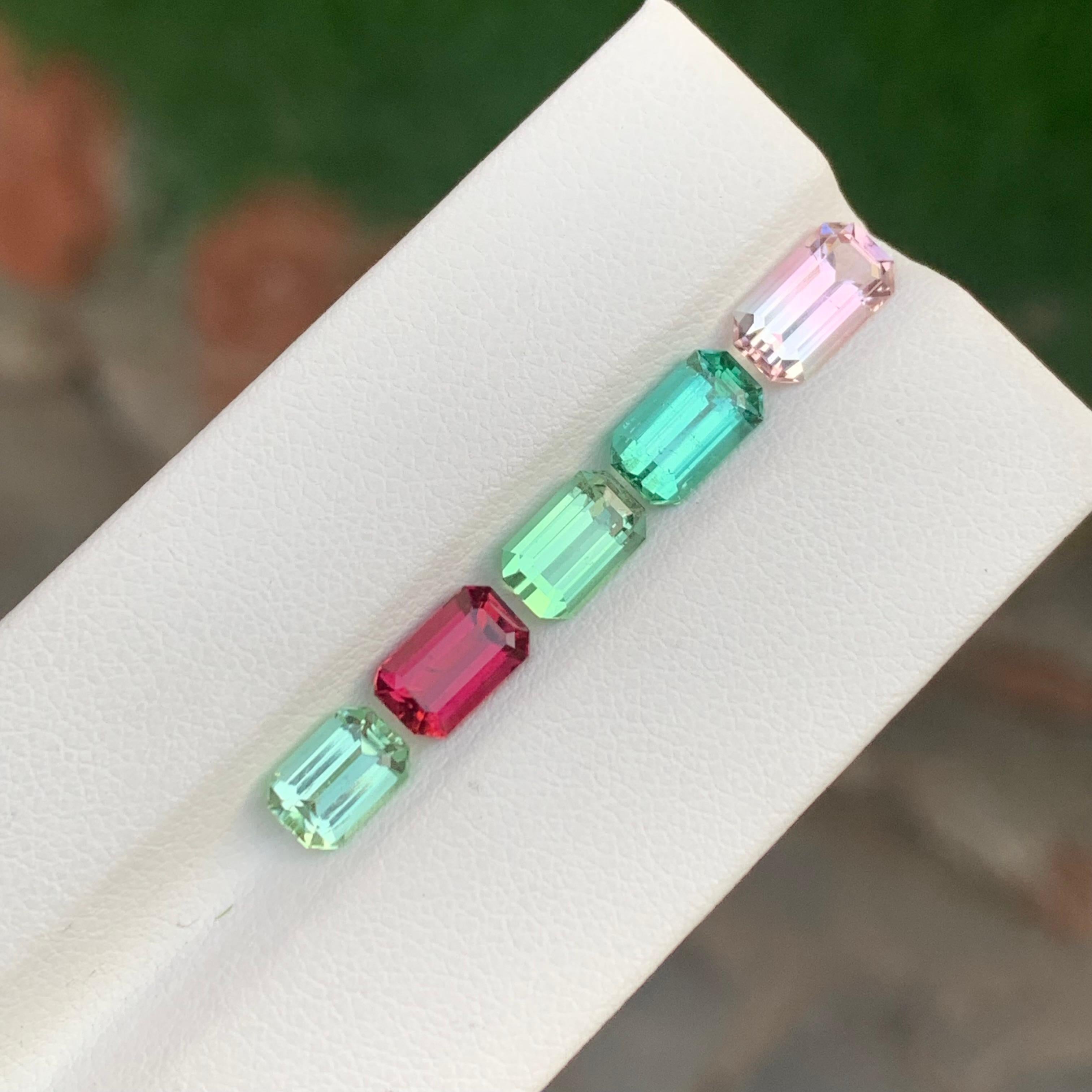 Tourmaline naturelle non sertie de 6,25 carats, pierre précieuse pour bijoux en vente 6