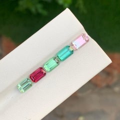 6.25 Carat Natural Loose Multi Colour Tourmaline Lot Gemstone For Jewellery