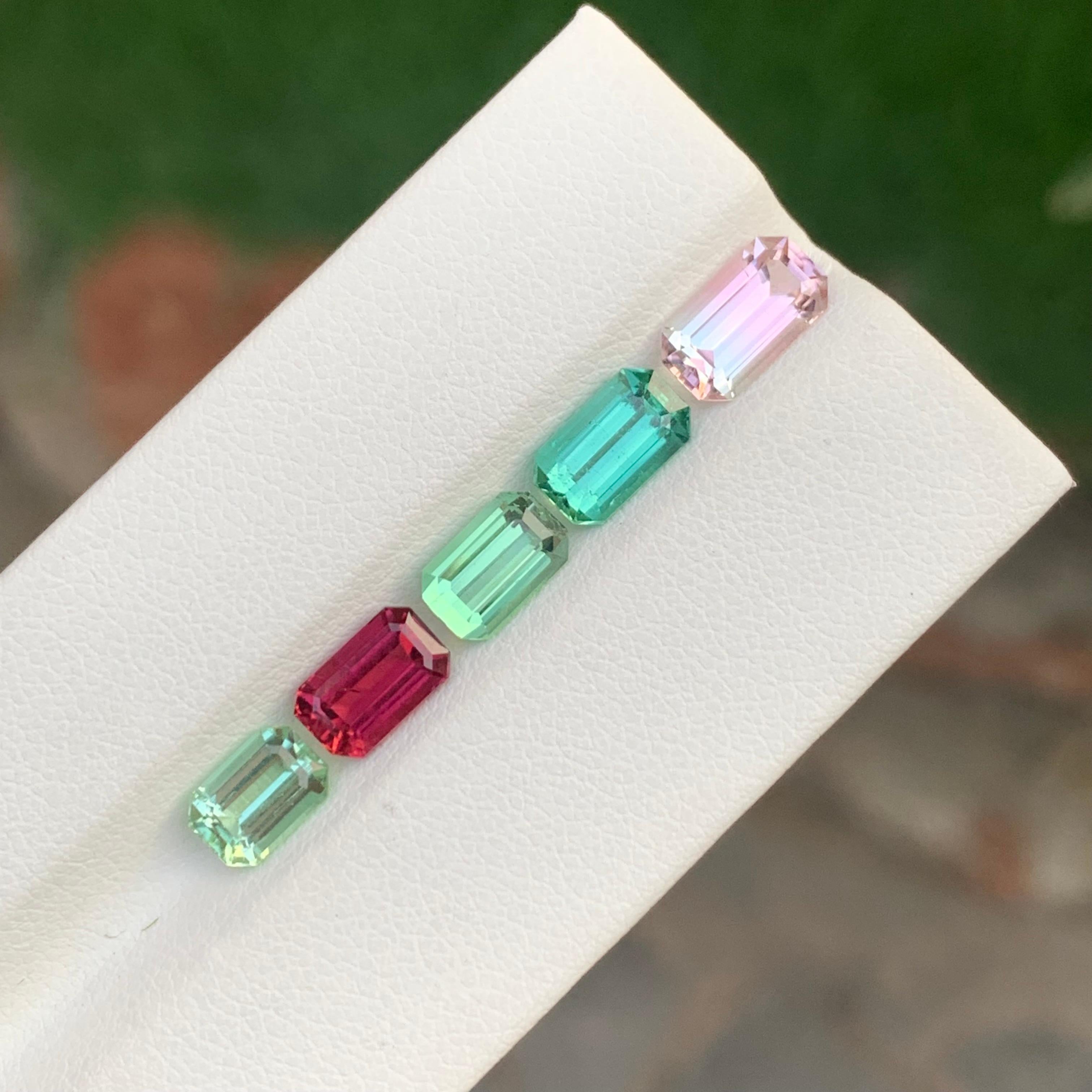 Tourmaline naturelle non sertie de 6,25 carats, pierre précieuse pour bijoux Unisexe en vente