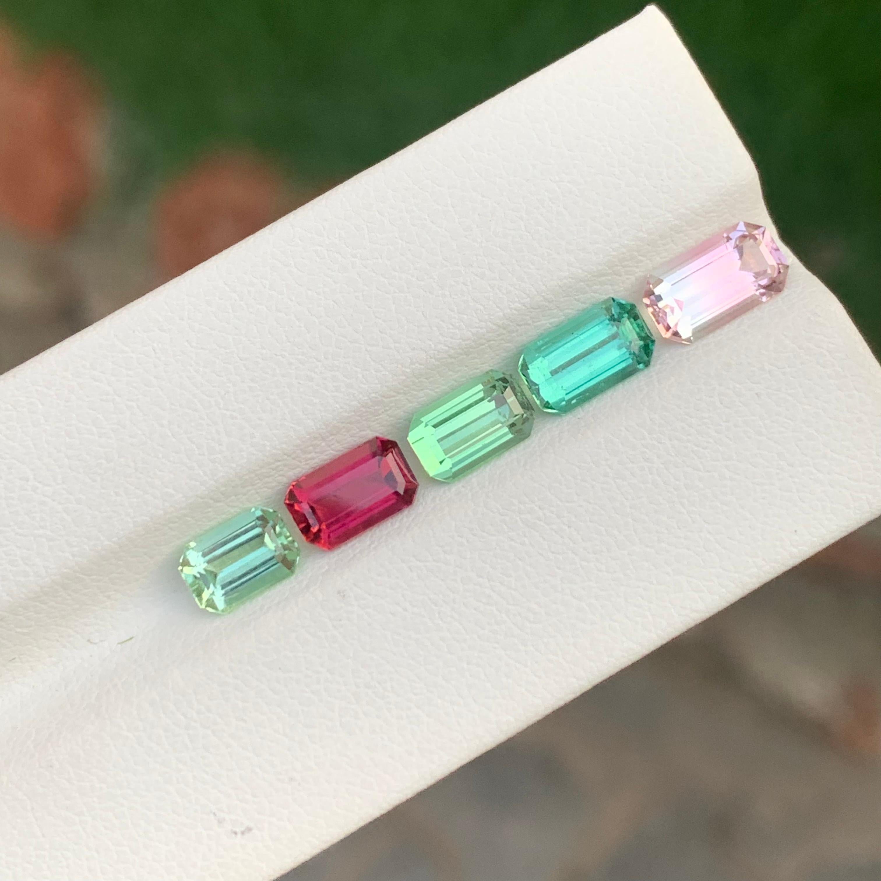 Tourmaline naturelle non sertie de 6,25 carats, pierre précieuse pour bijoux en vente 2